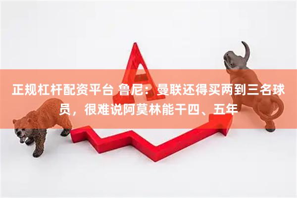 正规杠杆配资平台 鲁尼：曼联还得买两到三名球员，很难说阿莫林能干四、五年